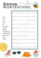 Vorschau - Arbeitsblätter - Sommer Wortsuchsel - Seite 2