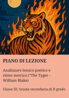 anteprima - Piani di lezione - Analizzare lessico poetico e ritmo metrico (“The Tyger - William Blake) - Pagina di copertina