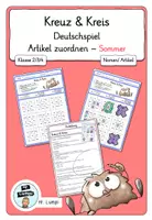 Vorschau - Spiele - Materialpaket Kreuz & Kreis - Nomen - Seite 1