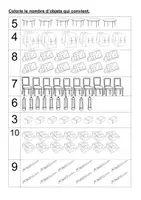 Aperçu - Feuilles d'exercices - Compter jusqu'à 10 rentrée (maternelle, CP, inclusion) - Page de couverture