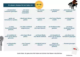 Vorschau - Spiele - Sommerferien-Bingo für den Musikunterricht - Seite 2