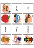 Vorschau - Spiele - Domino Buchstabe A - Bastelvorlage - DaZ/DaF, Deutsch (Wortschatz) - Seite 2