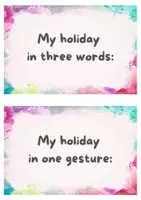 Voorbeeld - Engels: Stop and swap cards holiday experiences - Pagina 1