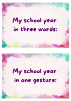 Voorbeeld - Engels: stop and swap cards - Review of the school year - Pagina 1