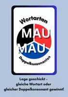 Vorschau - Spiele - Wortarten- und Doppelkonsonanten - Mau-Mau - Deckblatt