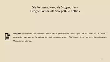 Vorschau - Arbeitsblätter - Biographische Deutung: Franz Kafka und "Die Verwandlung" - Seite 3