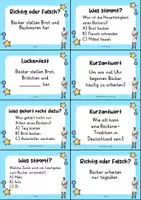 Vorschau - Arbeitsblätter - Bäcker MEGABUNDLE Materialpaket - Wissenskartei, Lückentext, Steckbrief, Suchsel, Quizkarten - Seite 2