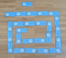 Vorschau - Spiele - Uhrendomino: zehn Minuten, mit Ziffern, bunte Zeiger (V1) - Seite 3