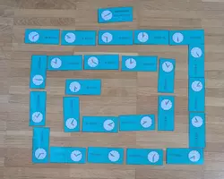 Vorschau - Spiele - Uhrendomino: zehn Minuten, mit Ziffern, bunte Zeiger (V3) - Seite 3