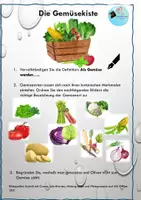 Vorschau - Arbeitsblätter - Gemüsekiste: Arbeitsblätter zum Thema Gemüse - Deckblatt