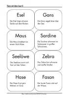 Vorschau - Fördermaterial/Inklusion - Tiere mit dem Laut S Logopädie Material zum Ausdrucken Sprachförderung Aussprachetraining Wörter und Sätze PDF - Seite 3