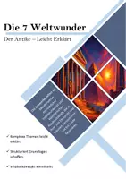 Vorschau - Arbeitsblätter - Die 7 Weltwunder der Antike - Leicht Erklärt - Deckblatt