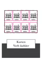 Vorschau - Spiele - Karten - Verb habiter - Deckblatt