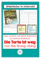 Vorschau - Arbeitsblätter - Lesebegleitheft zum textlosen Bilderbuch: Die Torte ist weg von Thé Tjong-Khing - Deckblatt