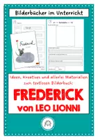 Vorschau - Stundenentwürfe - Lesebegleitheft zum Bilderbuch:" Frederick" von Leo Lionni - Deckblatt