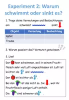 Vorschau - Arbeitsblätter - Experimente: Was schwimmt? Was sinkt? Warum ist das so? - Seite 2