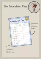Vorschau - Anderer Materialtyp - Der Einmaleins Pass - Deckblatt
