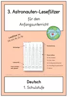 Vorschau - Arbeitsblätter - Astronauten-Leseflitzer (Teil 3) - Deckblatt