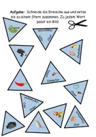 Vorschau - Spiele - GRATIS Legestern Buchstabe C Wortschatz - DaZ/DaF, Deutsch (Klassen 1 und 2) - Seite 1
