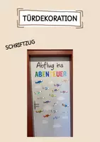Vorschau - Poster - Türdekoration / Abflug ins Abenteuer - Deckblatt