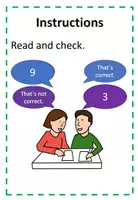 Vorschau - Arbeitsblätter - grade 3_4 pair check numbers 0-10 cooperative learning - Seite 1