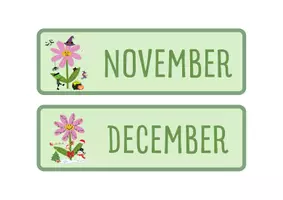 Voorbeeld - Maandkalender thema bloemen - Pagina 2