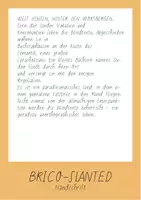 Vorschau - selbst erstellte Schriftarten - Schriftart für dein Arbeitsmaterial - Brico-Slanted - Seite 1