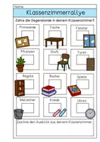 Vorschau - Arbeitsblätter - Schulhausralley / Klassenzimmerrallye - Arbeitsblätter - Seite 2
