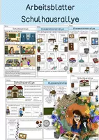 Vorschau - Arbeitsblätter - Schulhausralley / Klassenzimmerrallye - Arbeitsblätter - Deckblatt