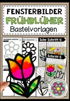 Vorschau - Mal- und Bastelvorlagen - Frühblüher - Fensterbilder (verschiedene Bastelvorlagen) - Deckblatt