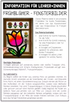 Vorschau - Mal- und Bastelvorlagen - Frühblüher - Fensterbilder (verschiedene Bastelvorlagen) - Seite 1