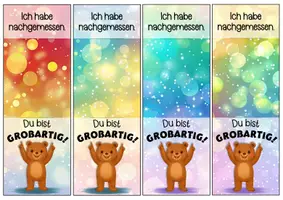 Vorschau - Anderer Materialtyp - Bärenklasse Motivationskärtchen für ein Lineal - Seite 2