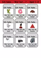 Vorschau - Arbeitsblätter - Ich habe, wer hat? (Buchstabe D) 1. Klasse Deutsch, DaZ/DaF - Wortschatz Förderung, Hörverstehen, Leseverstehen - Gruppenspiel - Seite 2