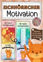 Vorschau - Anderer Materialtyp - Eichhörnchenklasse Motivationskärtchen für ein Lineal - Deckblatt