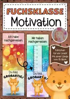 Vorschau - Anderer Materialtyp - Fuchsklasse Motivationskärtchen für ein Lineal - Deckblatt