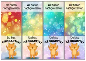 Vorschau - Anderer Materialtyp - Fuchsklasse Motivationskärtchen für ein Lineal - Seite 3