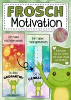 Vorschau - Anderer Materialtyp - Froschklasse Motivationskärtchen für ein Lineal - Deckblatt