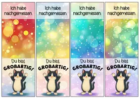 Vorschau - Anderer Materialtyp - Katzenklasse Motivationskärtchen für Lineale - Seite 2