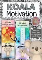 Vorschau - Anderer Materialtyp - Koalaklasse Motivationskärtchen für Lineale - Deckblatt