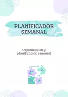 Vista previa - Para docentes: organización, planificación y formación - Planificador semanal (castellano) - Portada