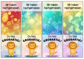 Vorschau - Anderer Materialtyp - Löwenklasse Motivationskärtchen für Lineale - Seite 3
