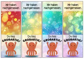 Vorschau - Anderer Materialtyp - Oktopusklasse Motivationskärtchen für Lineale - Seite 3