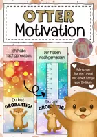 Vorschau - Anderer Materialtyp - Otterklasse Motivationskärtchen für Lineale - Deckblatt