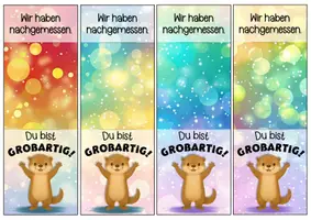 Vorschau - Anderer Materialtyp - Otterklasse Motivationskärtchen für Lineale - Seite 3