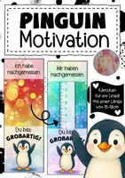 Vorschau - Anderer Materialtyp - Pinguinklasse Motivationskärtchen für Lineale - Deckblatt