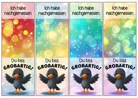 Vorschau - Anderer Materialtyp - Rabenklasse Motivationskärtchen für Lineale - Seite 2