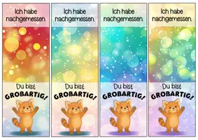 Vorschau - Anderer Materialtyp - Roter-Panda-Klasse Motivationskärtchen für Lineale - Seite 2
