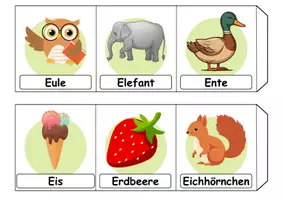 Vorschau - Spiele - Leporello/Faltbuch Thema Buchstabe E (Klasse 1 und 2) - Seite 1