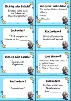 Vorschau - Quiz - Albert Einstein Quizkarten - 24 Quizkärtchen | Quiz | Berühmte Persönlichkeiten - Seite 3