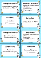 Vorschau - Quiz - Audrey Hepburn Quizkarten - 24 Quizkärtchen | Quiz | Berühmte Persönlichkeiten - Seite 3